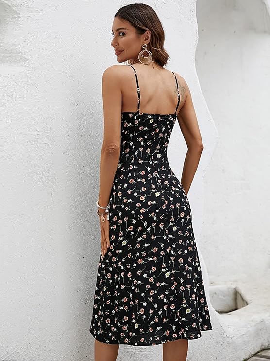 Floral Spaghetti Strap Dress