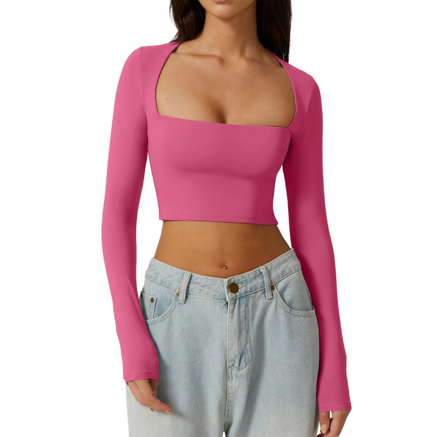 Square Neck Crop Top