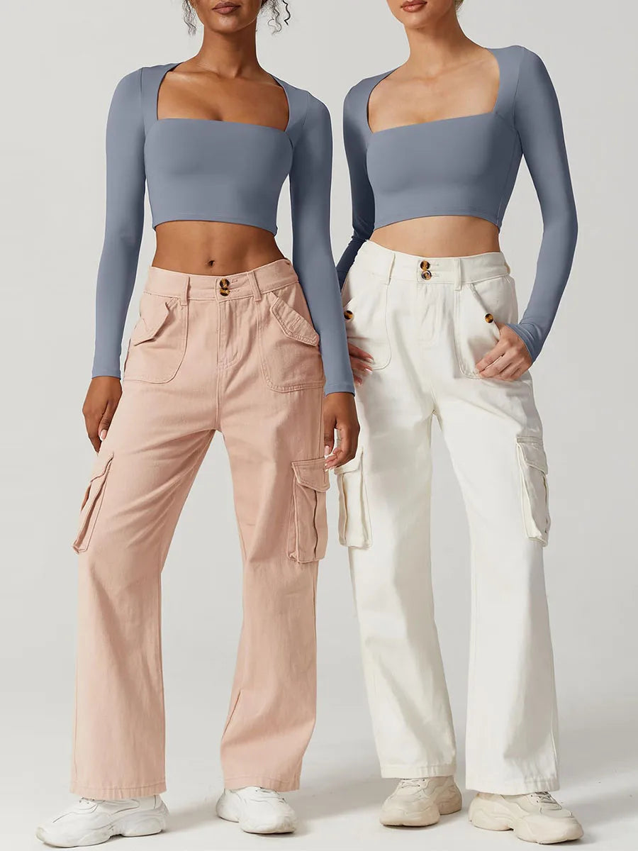 Square Neck Crop Top