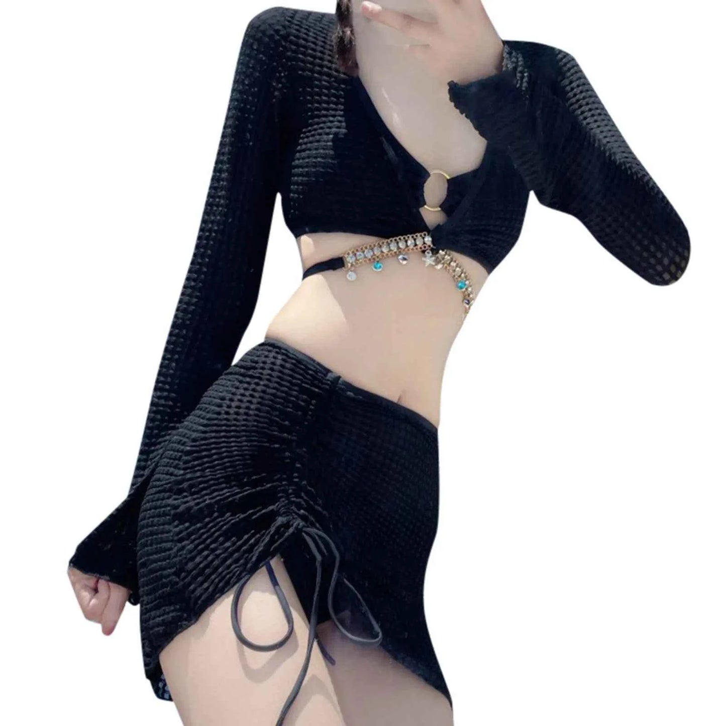 Tassel Bikini Coverup Set