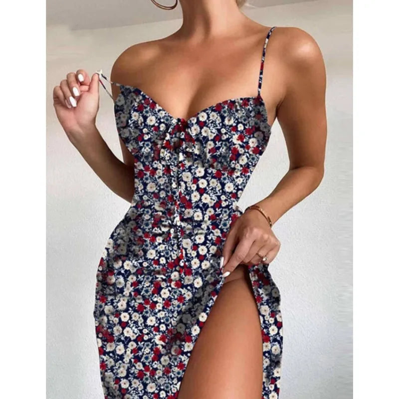 Floral Spaghetti Strap Dress