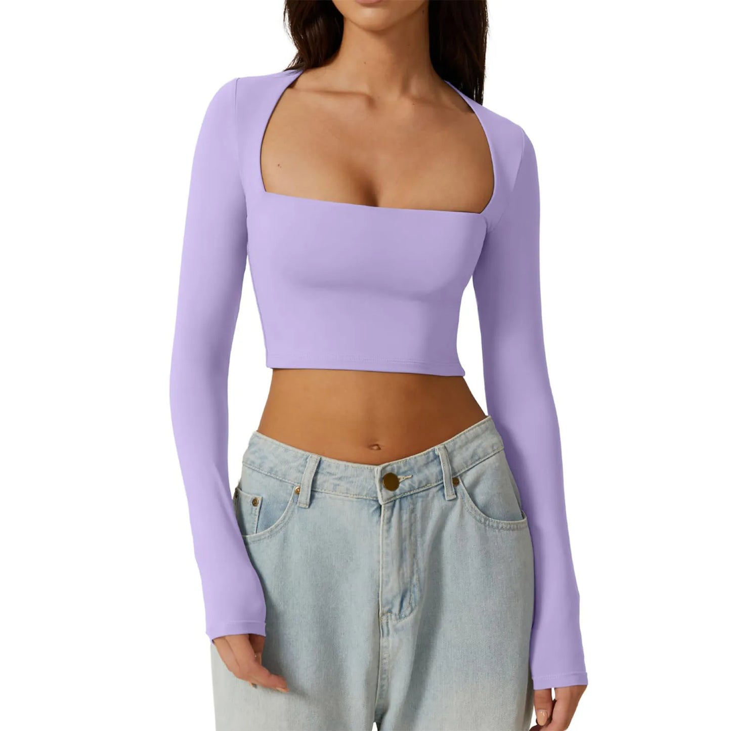 Square Neck Crop Top