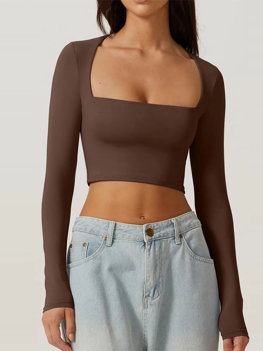 Square Neck Crop Top