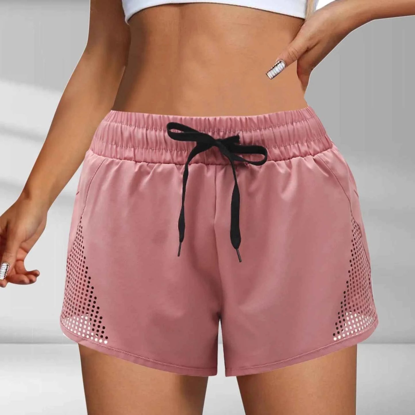 Women’s Summer Mesh Breathable Sports Shorts