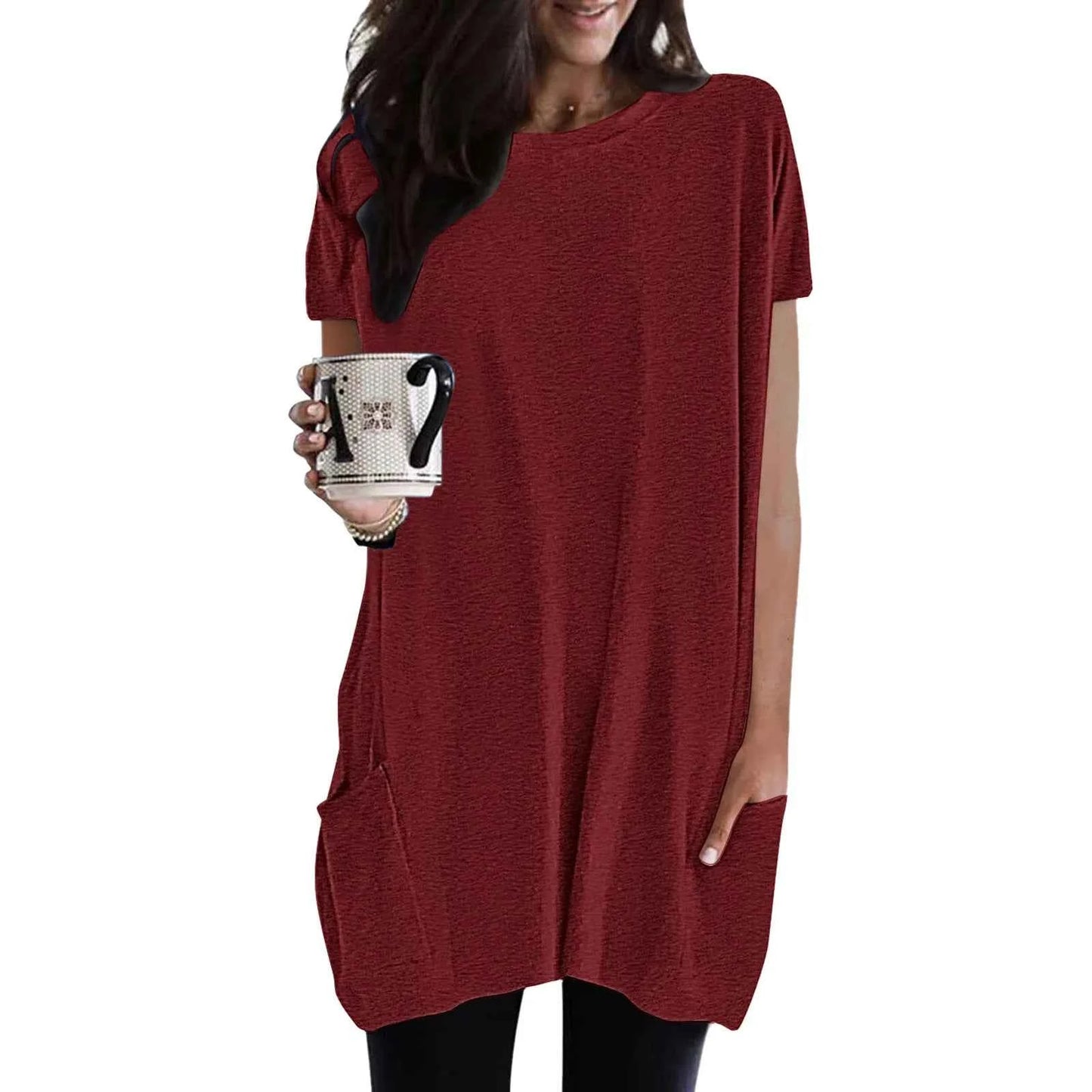Casual Loose Pocket Tunic
