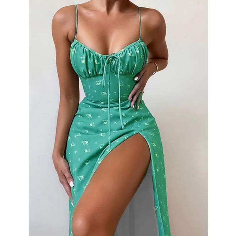 Floral Spaghetti Strap Dress