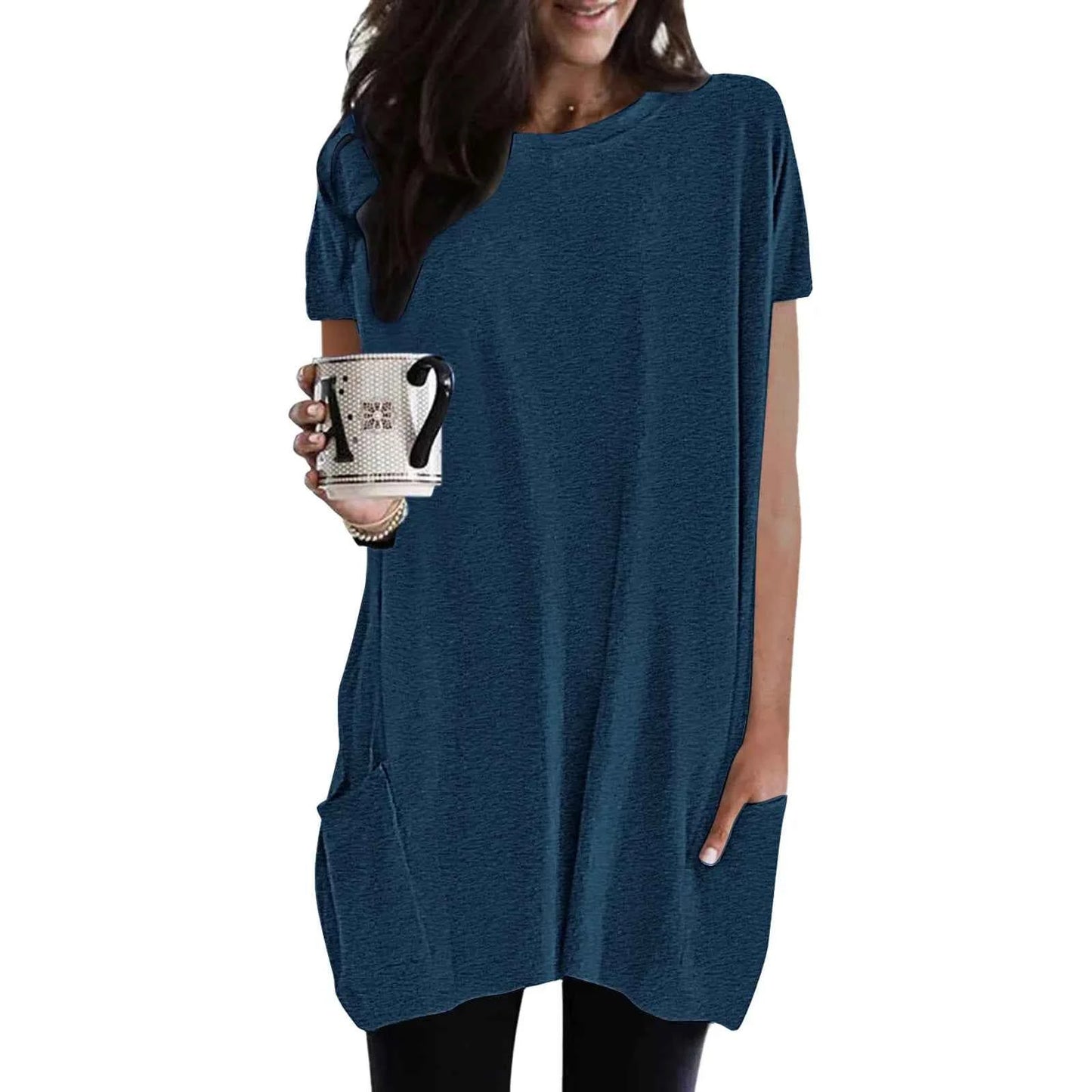 Casual Loose Pocket Tunic