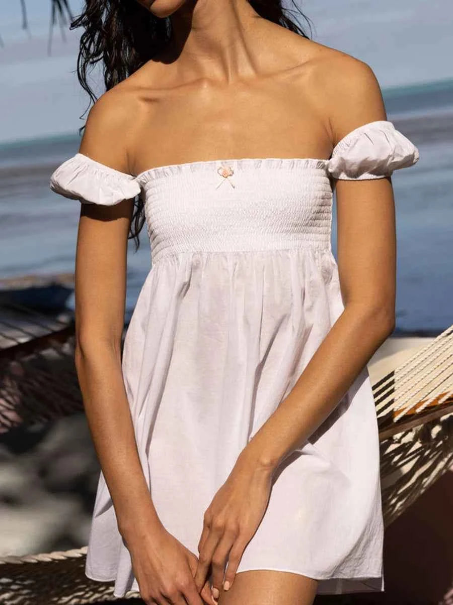 Strapless A-Line Mini Dress