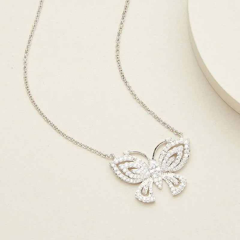 Butterfly Austrian Rhinestone Necklace