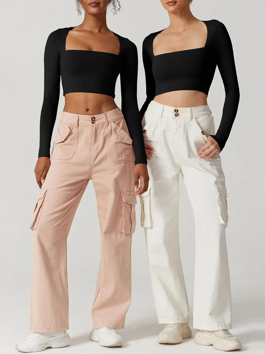 Square Neck Crop Top