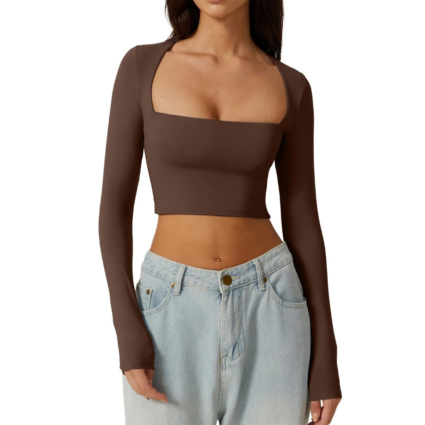 Square Neck Crop Top