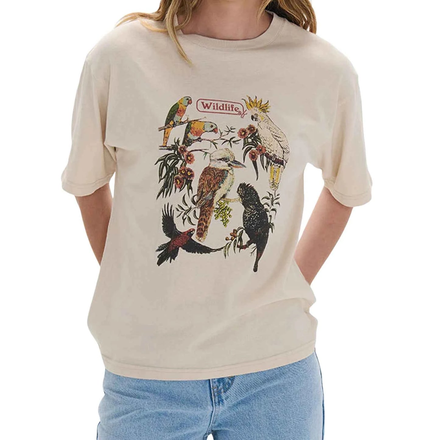 Floral Bird Print Tee