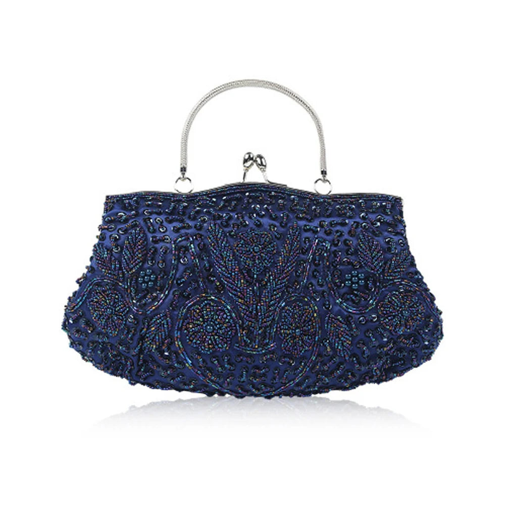 Retro Beaded Evening Clutch