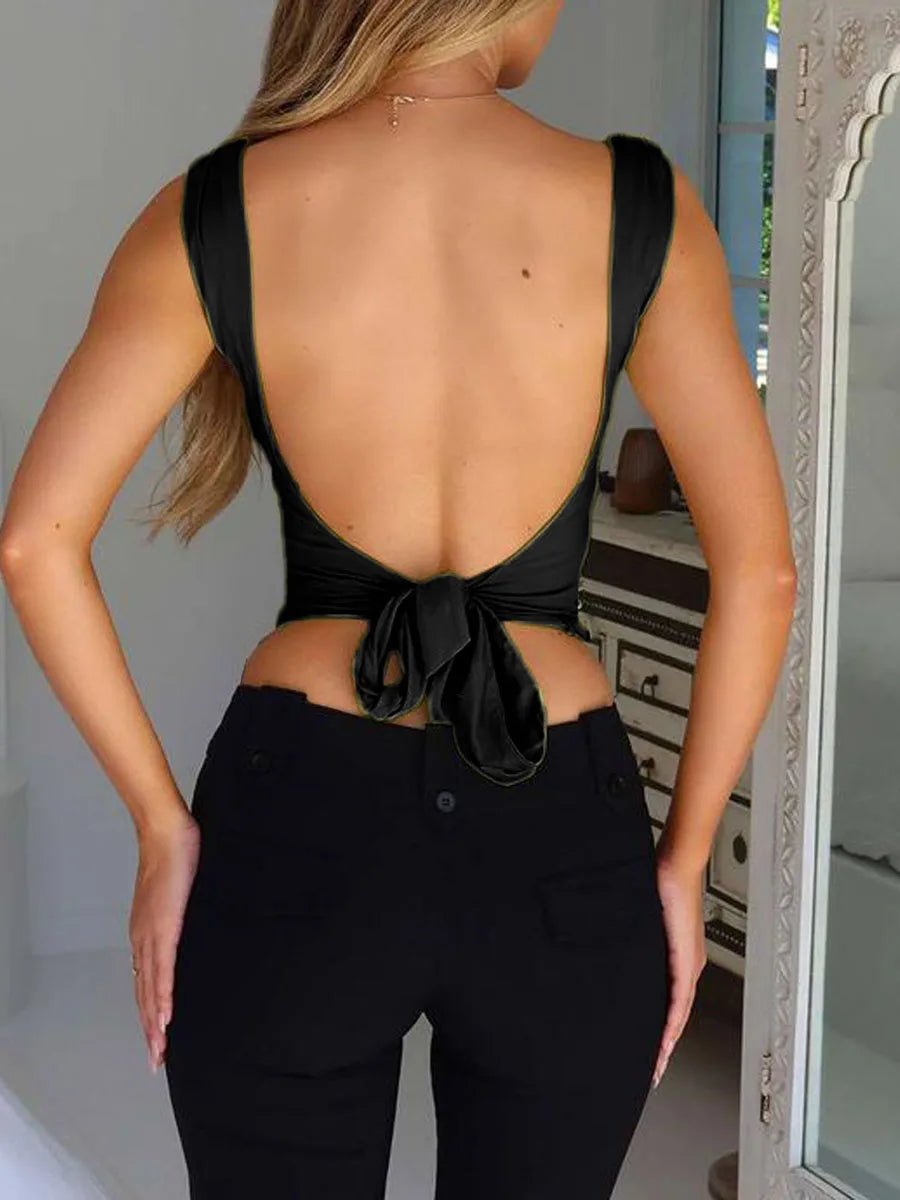 Tie Backless Camisole Top