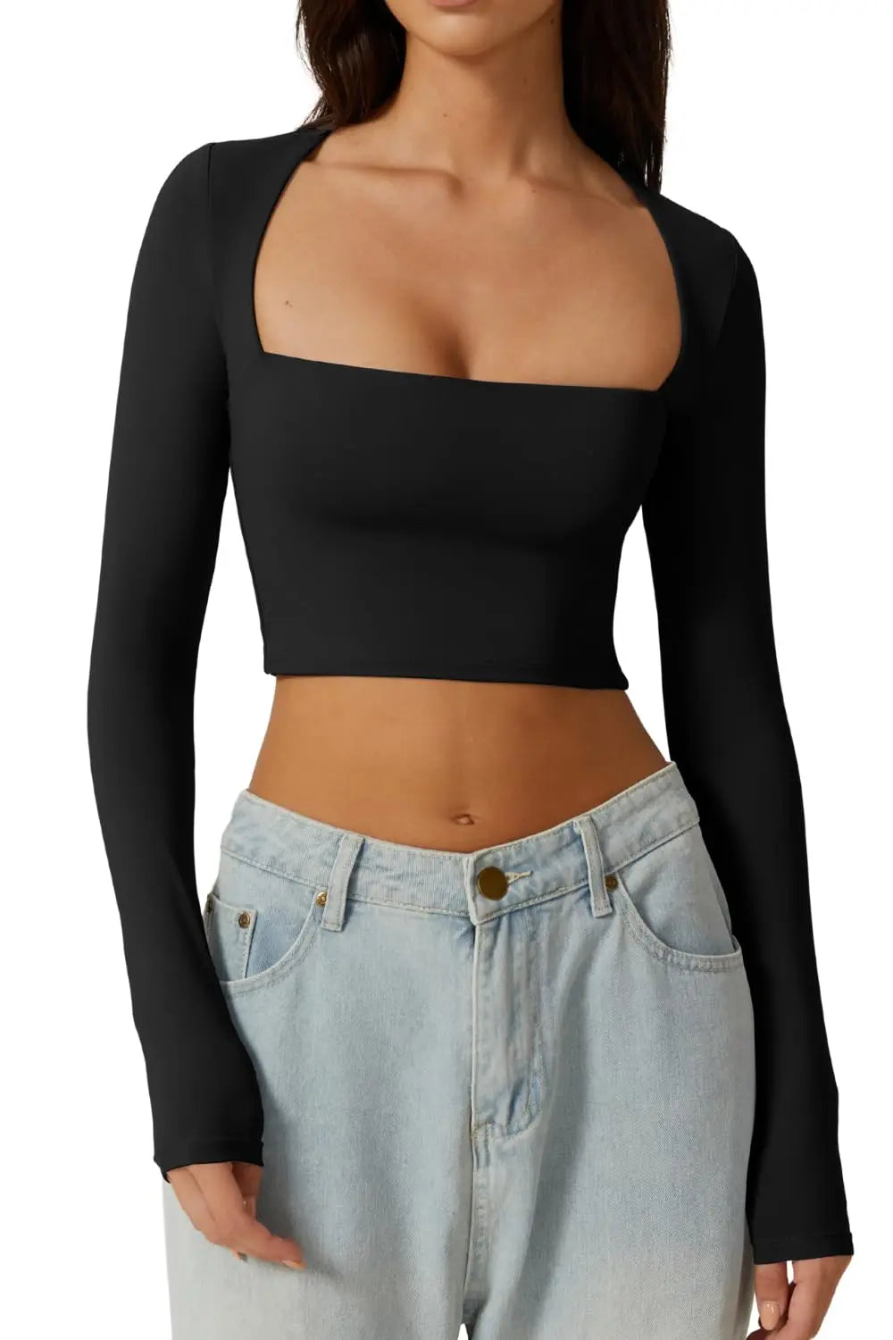 Square Neck Crop Top