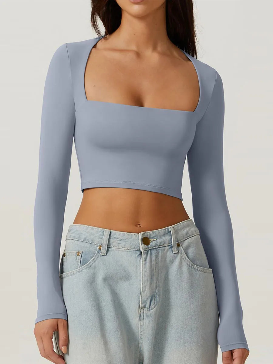Square Neck Crop Top