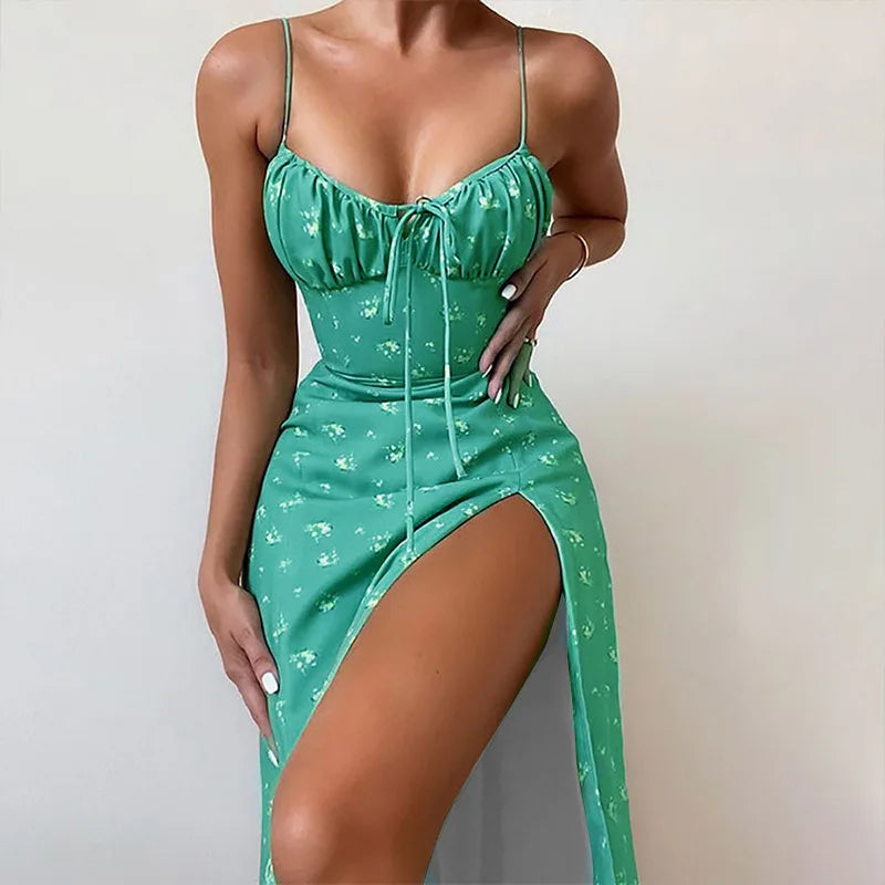 Floral Spaghetti Strap Dress