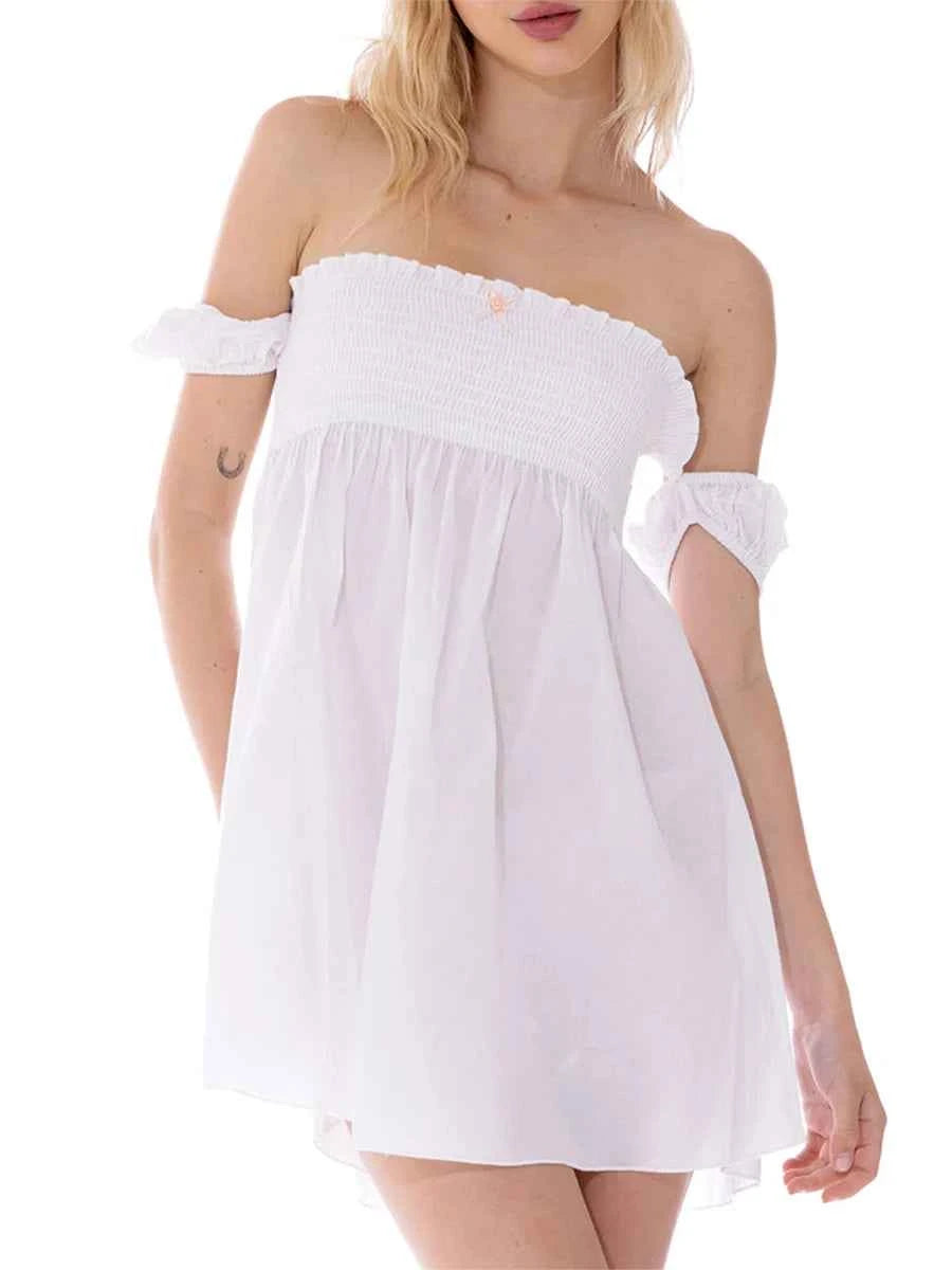 Strapless A-Line Mini Dress