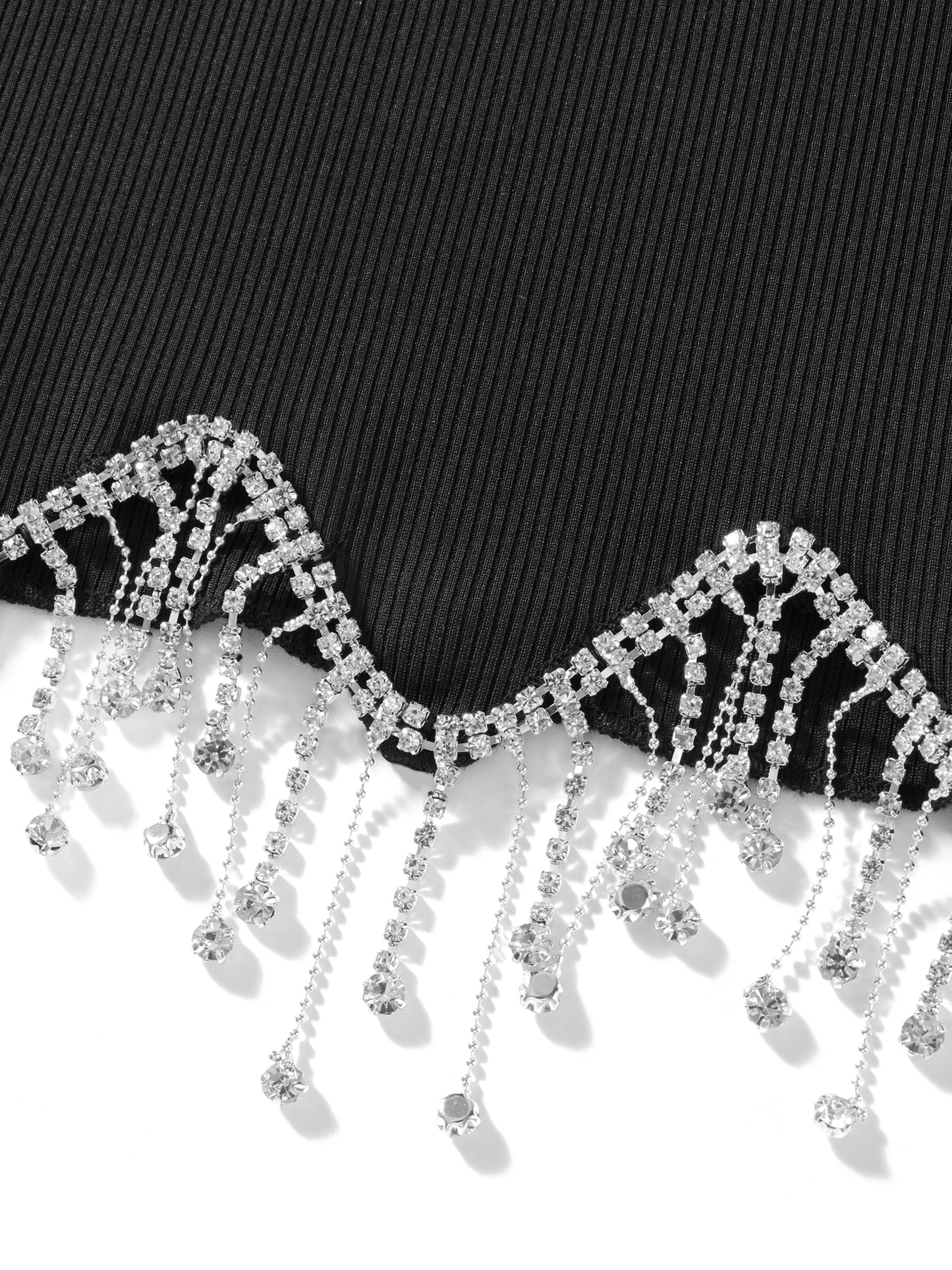 Tassel Rhinestone Camisole Top
