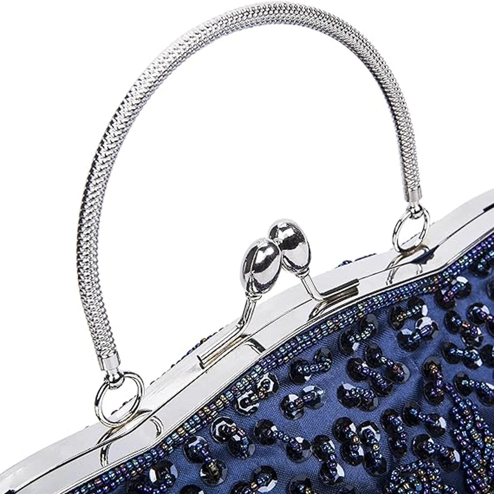 Retro Beaded Evening Clutch