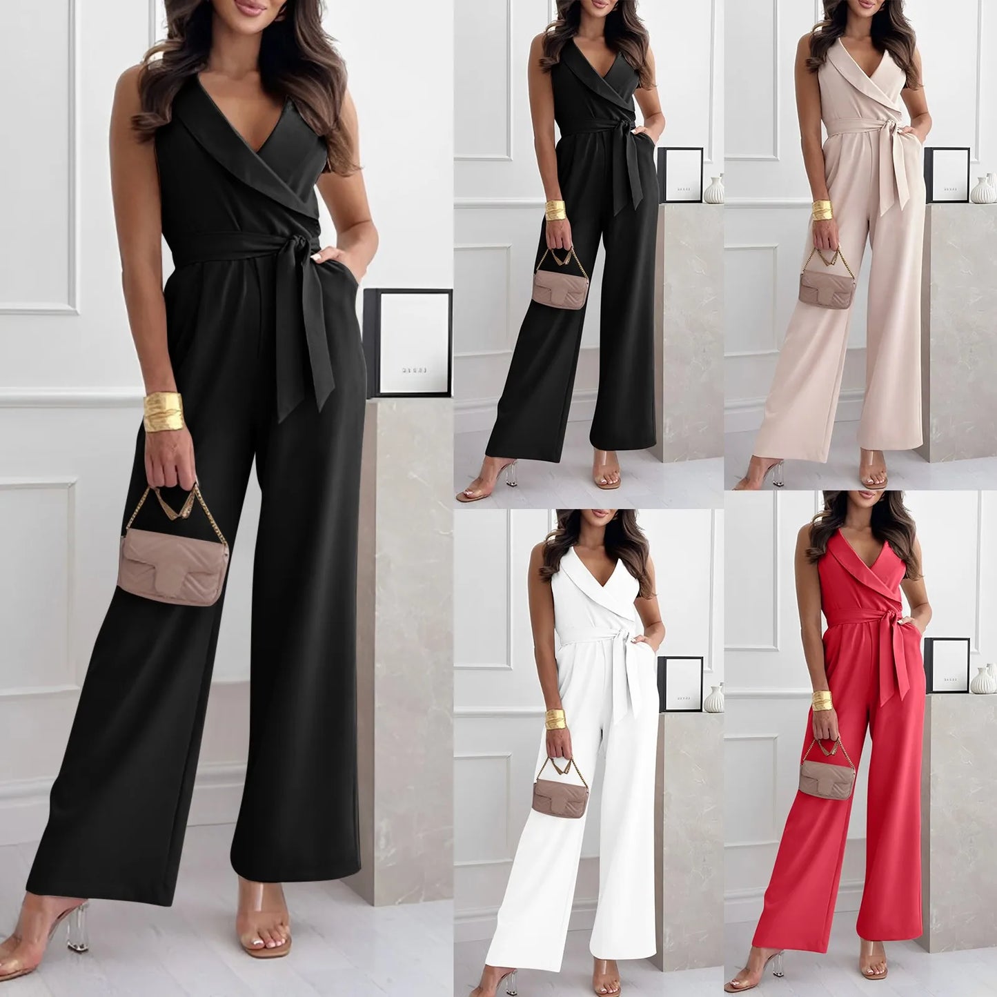 Elegant Wide Leg Jumpsuit