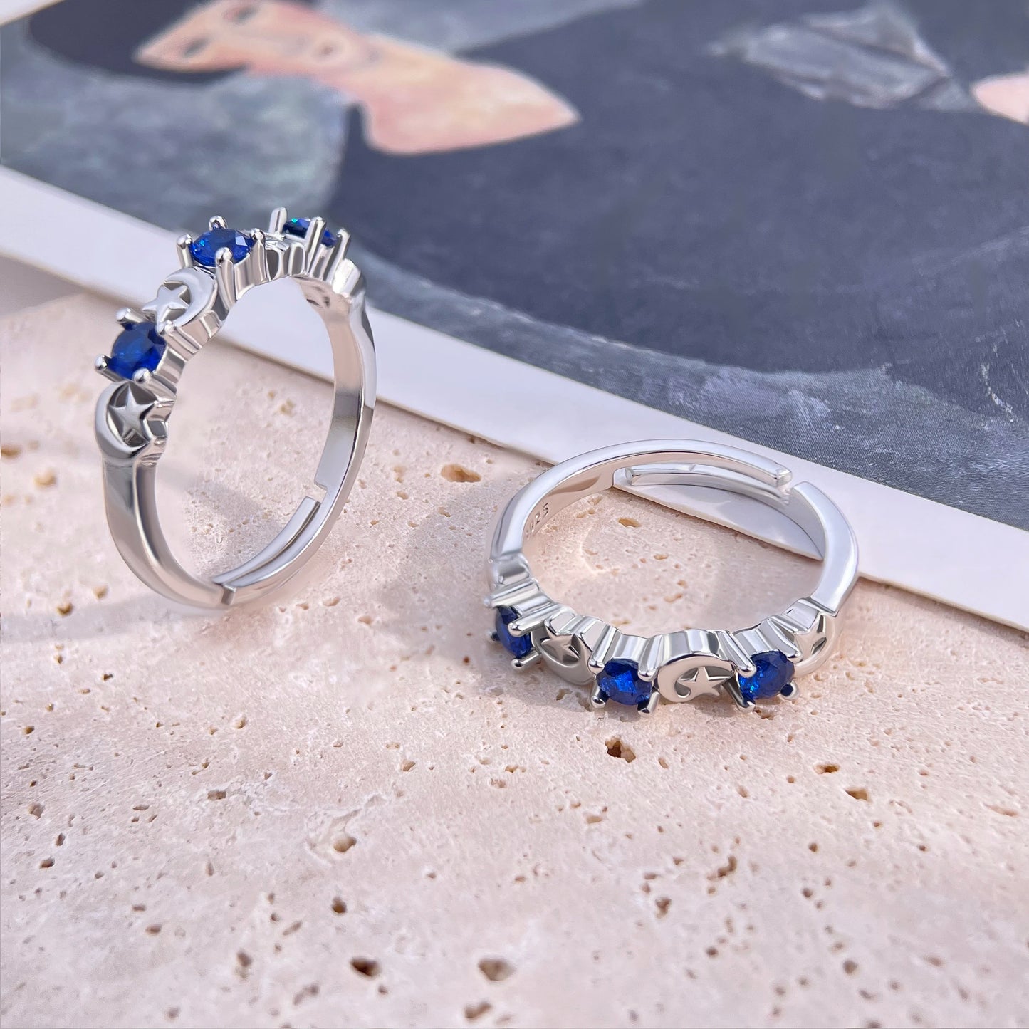 Holiday Outfit Moon Ring