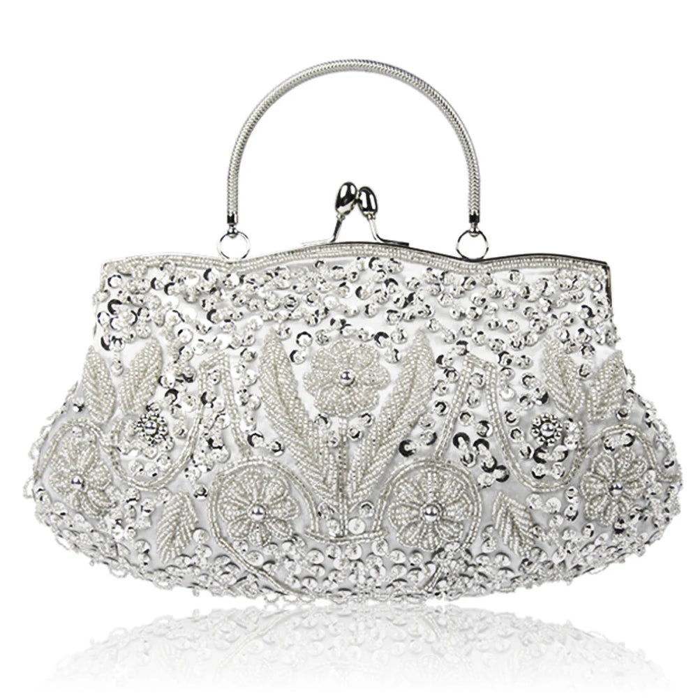 Retro Beaded Evening Clutch