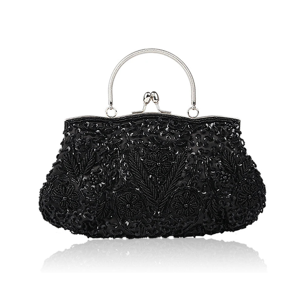 Retro Beaded Evening Clutch