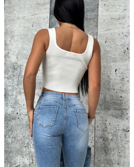 Tassel Rhinestone Camisole Top