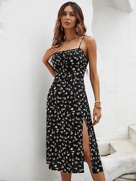 Floral Spaghetti Strap Dress