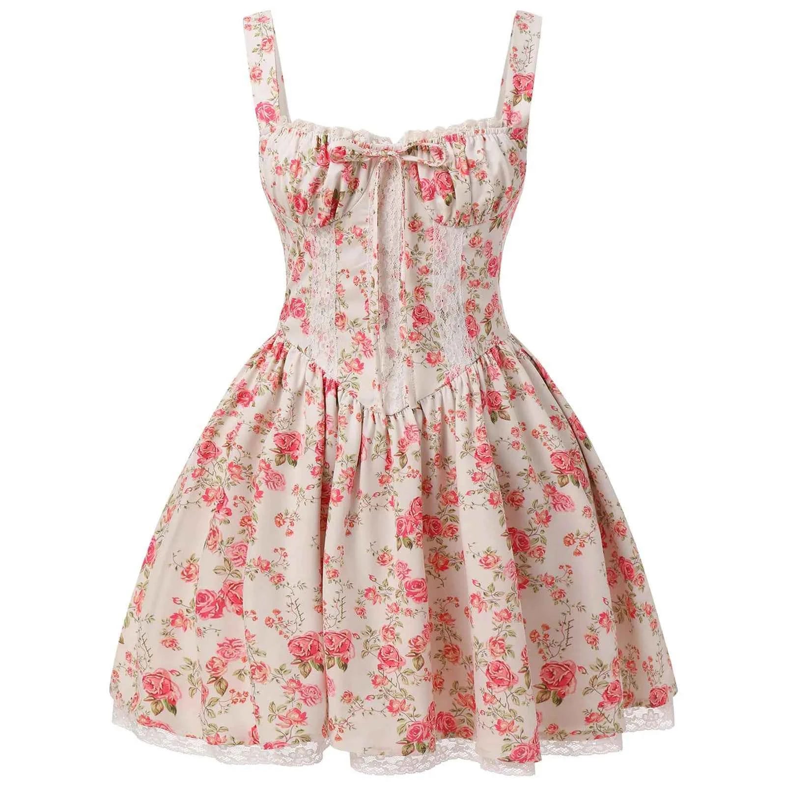 Women Floral Print Mini Dress