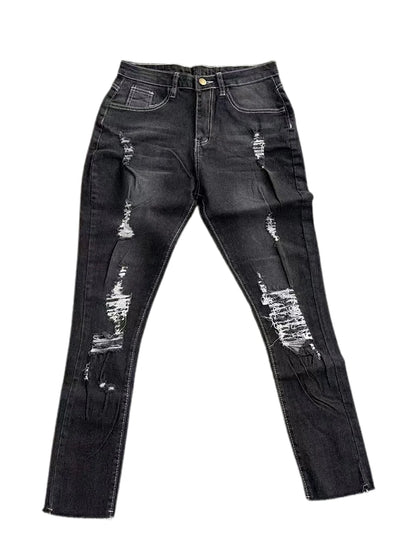 High Waist Ripped Jeans