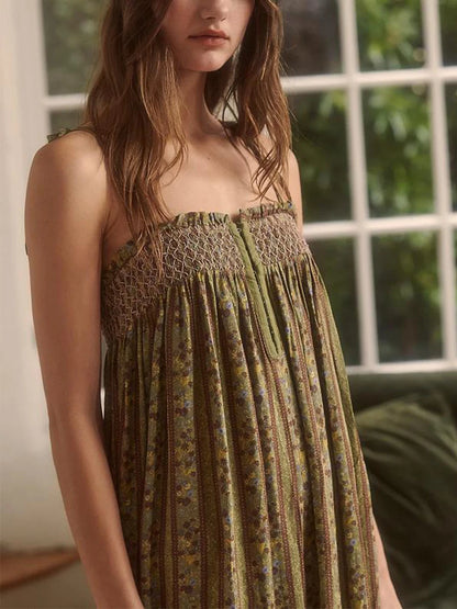 Retro Floral Cami Jumpsuit