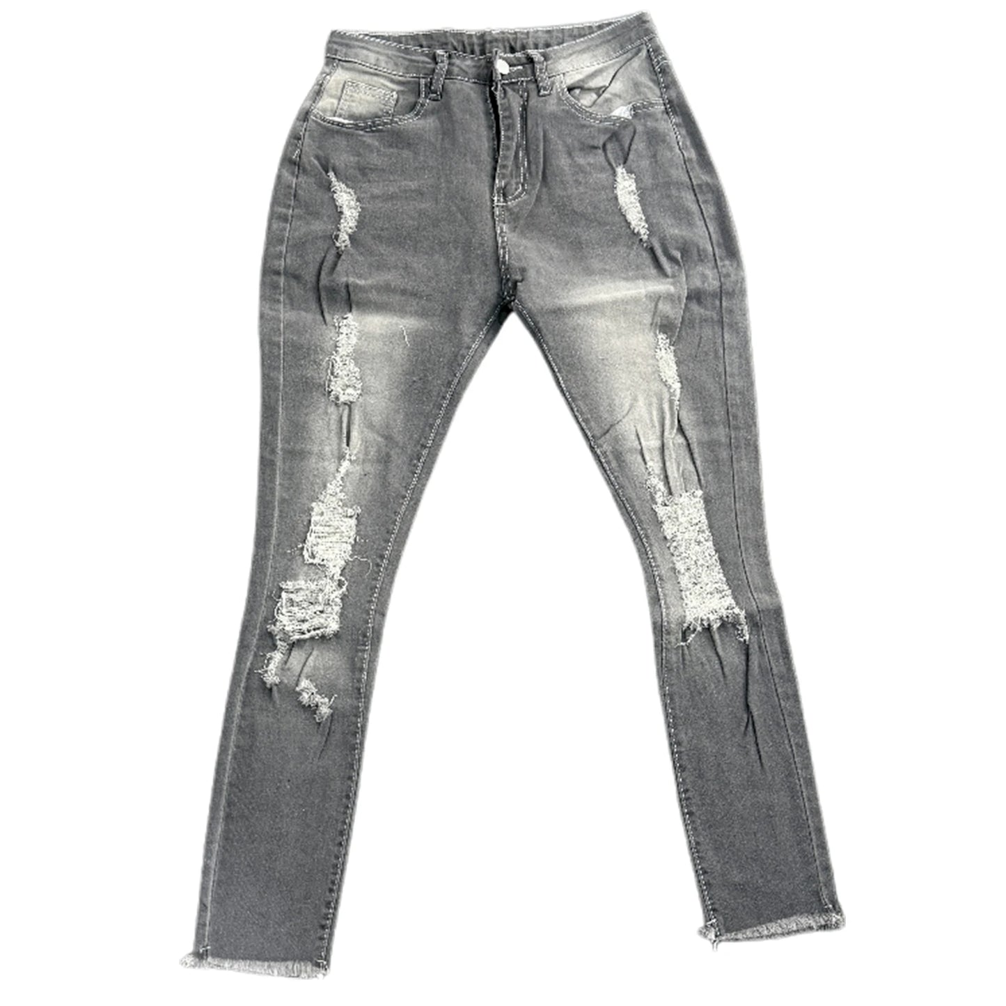 High Waist Ripped Jeans