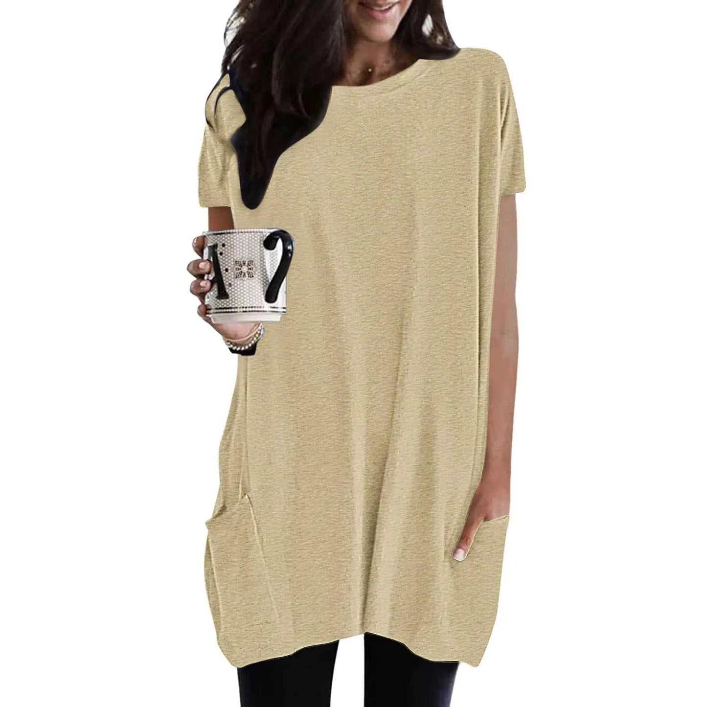 Casual Loose Pocket Tunic