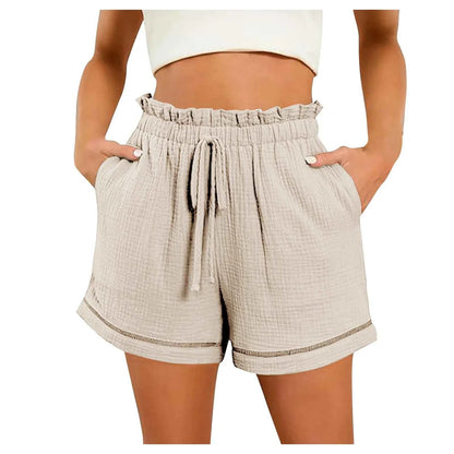 Women’s Solid Color Wide Leg Shorts