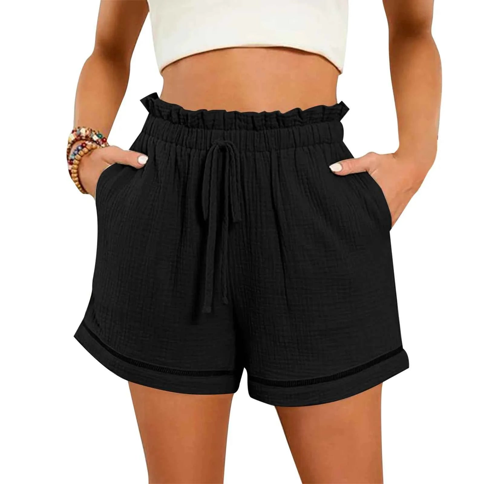 Women’s Solid Color Wide Leg Shorts