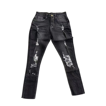 High Waist Ripped Jeans