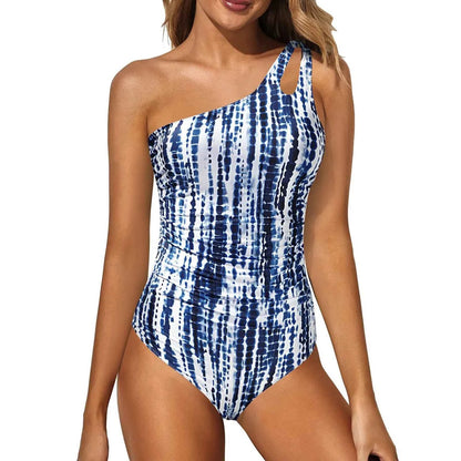 Floral One Shoulder Swimsuit