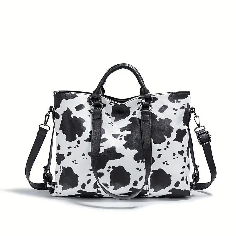 Cow Print Western Tote