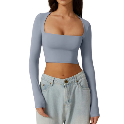 Square Neck Crop Top