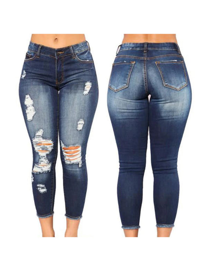 High Waist Ripped Jeans