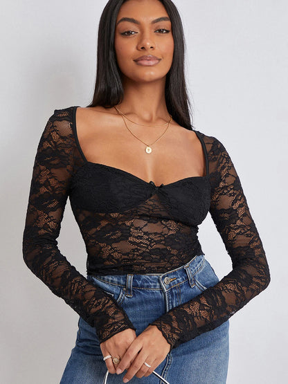 Floral Lace Crop Top