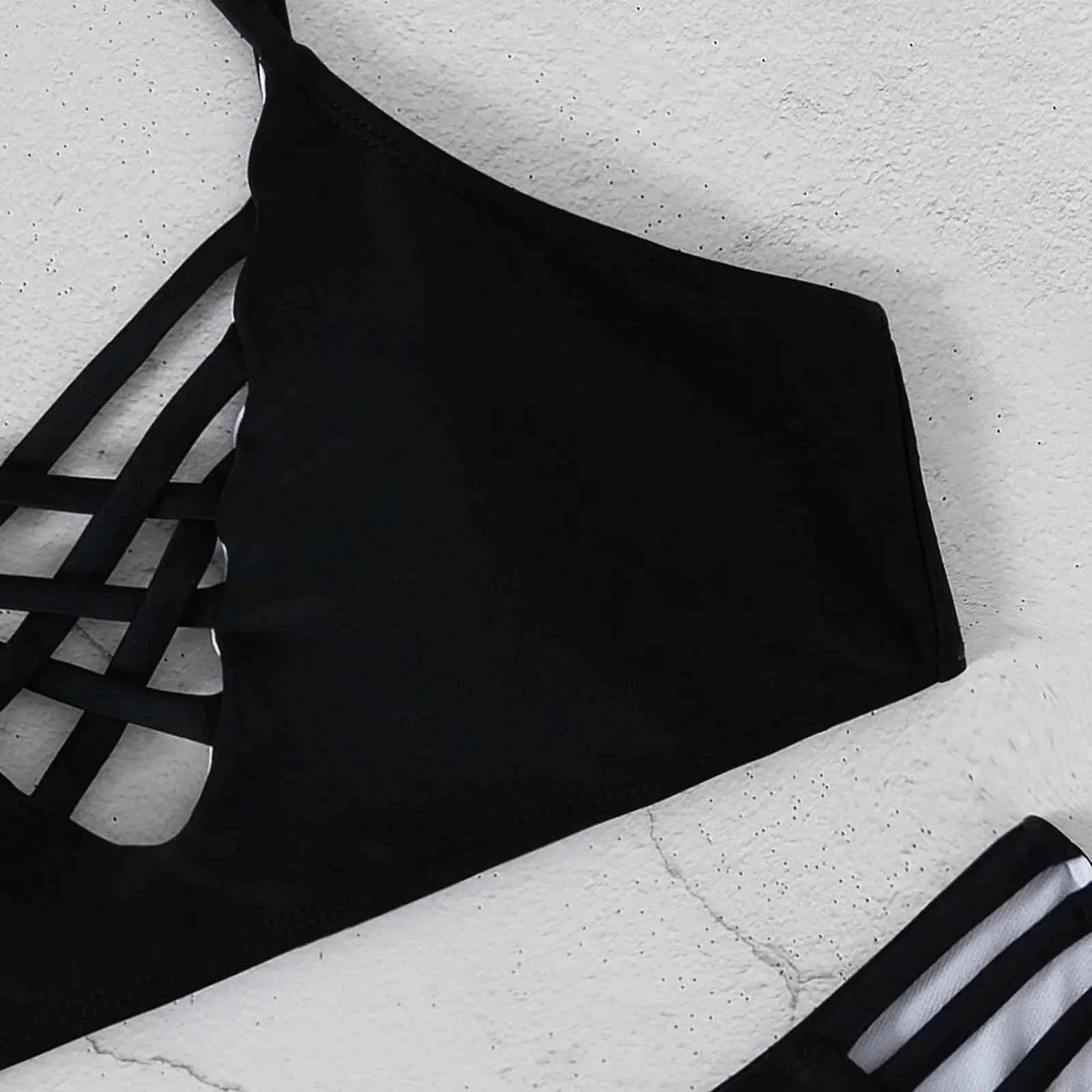 Split Swimsuit – Solid Color Sexy Brazilian Two-Piece Bikini Set