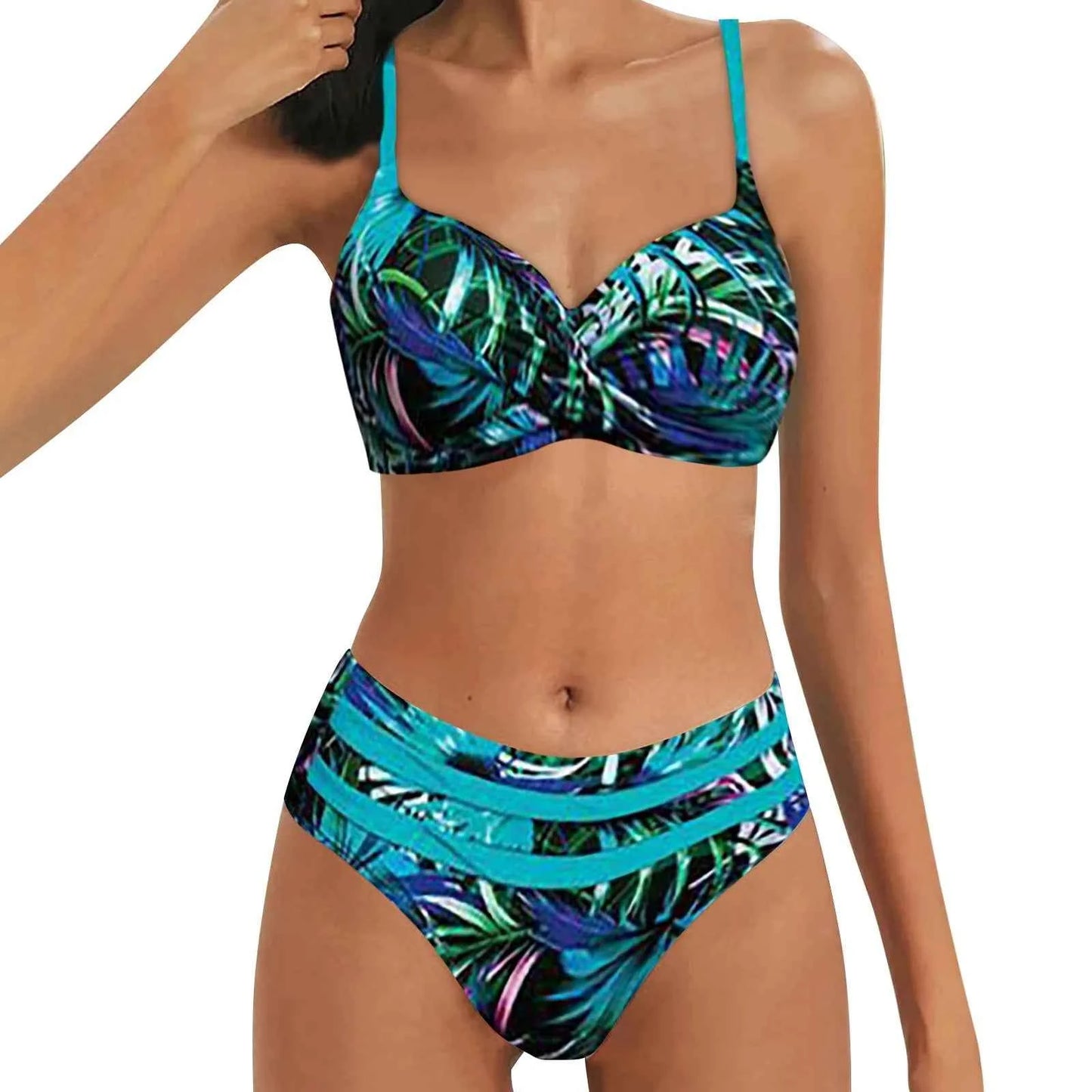 Botanical Print Bikini Set