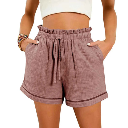 Women’s Solid Color Wide Leg Shorts