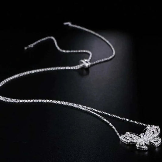 Butterfly Austrian Rhinestone Necklace