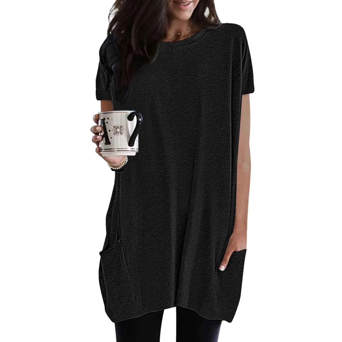 Casual Loose Pocket Tunic