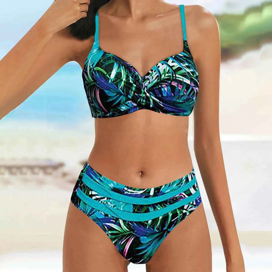 Botanical Print Bikini Set