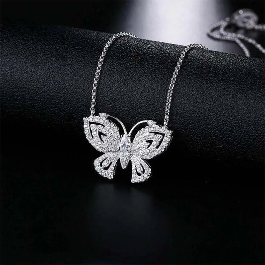 Butterfly Austrian Rhinestone Necklace